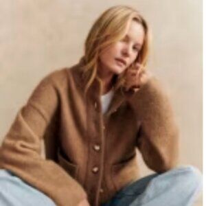 Sezane Thais Jacket Camel - Size XXS